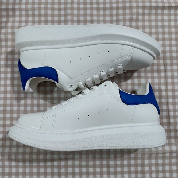 Alexander Mcqueen White And Blue Men's Sneakers - Picture 6 of 8
